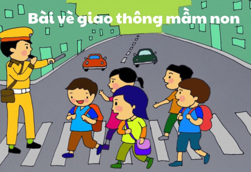 bài vè giao thông mầm non