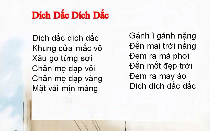 Bài Hát Ru Dích Dắc Dích Dắc: Tình Mẹ & Gia Đình