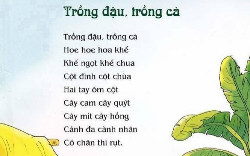 Trồng đậu trồng cà – Nội dung và ý nghĩa đồng dao