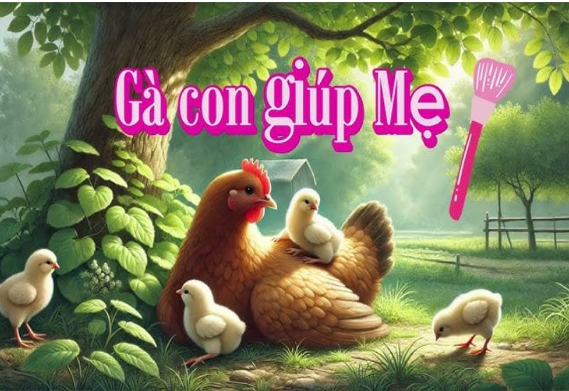 Đồng dao “Gà con giúp mẹ”: Nội dung và ý nghĩa